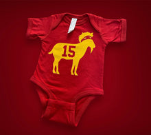 Load image into Gallery viewer, THE GOAT onsie - Red