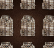 Load image into Gallery viewer, Boys Flannel - Brown Plaid