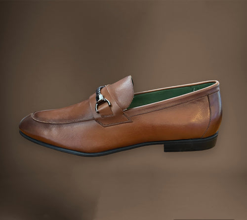 Dallas Leather Loafer- Smoked Cognac