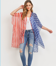 Load image into Gallery viewer, USA Flag Kimono