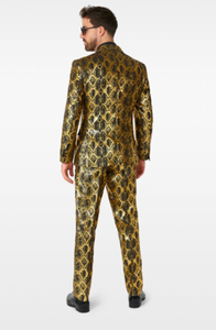 Opposuits Men's Suit - Black and Gold