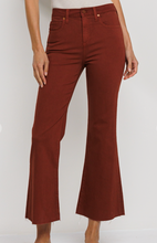 Load image into Gallery viewer, High Rise Kick Flare Jean - Redwood