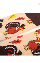 Load image into Gallery viewer, Men&#39;s Thanksgiving Turkey Novelty Socks