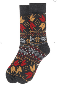 Men's Vintage Winter Pattern Novelty Socks