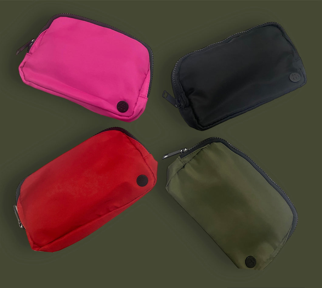 Solid Belt Bag - Hot Pink