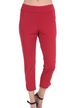 Load image into Gallery viewer, Solid Red Capri Pants