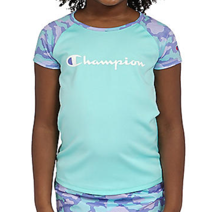 Toddler Mint Camo Logo Athletic Shirt