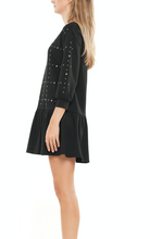 Load image into Gallery viewer, Black Studded Star Dress