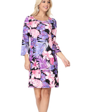 Load image into Gallery viewer, Aloha Momma Dress - Lavender/Black