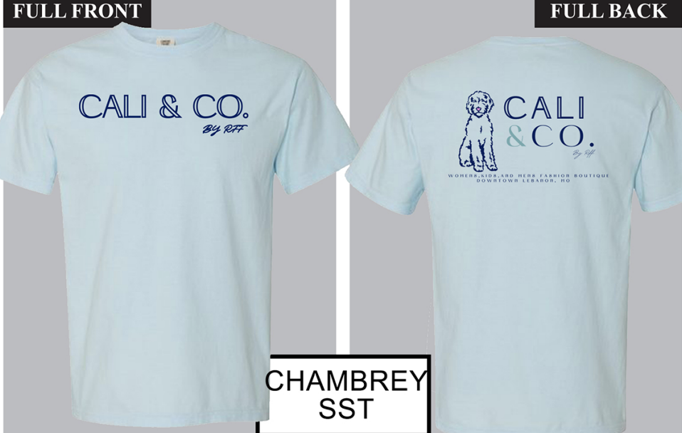 Cali & Co. Classic T-Shirt - Chambrey Blue