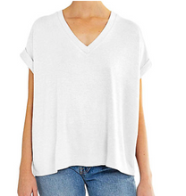 Load image into Gallery viewer, V-Neck Sweater-ette - White