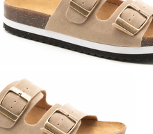 Load image into Gallery viewer, Beach Babe Sandal- Suede Tan