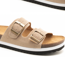 Load image into Gallery viewer, Beach Babe Sandal- Suede Tan