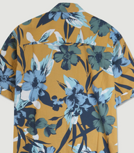 Load image into Gallery viewer, Mens Fall Tropic SS Button Up - Mustard