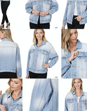 Load image into Gallery viewer, Oversized Jean Jacket - Light Wash
