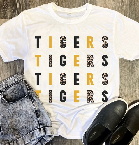 Tigers, Tigers, Tigers, Tee -White