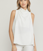 Load image into Gallery viewer, Cowl Neck Blouse -White
