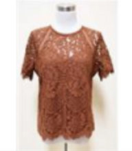 Load image into Gallery viewer, Graceful Lace Blouse - Rust