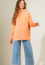 Load image into Gallery viewer, High Neck Ribbed Knit Top - Mango