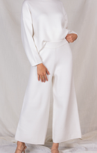 Load image into Gallery viewer, Lux Ankle Length Wide Leg Pant-Ivory