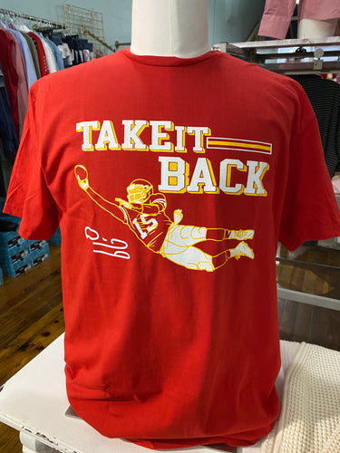 Take it Back Short Sleeve Tee-Red